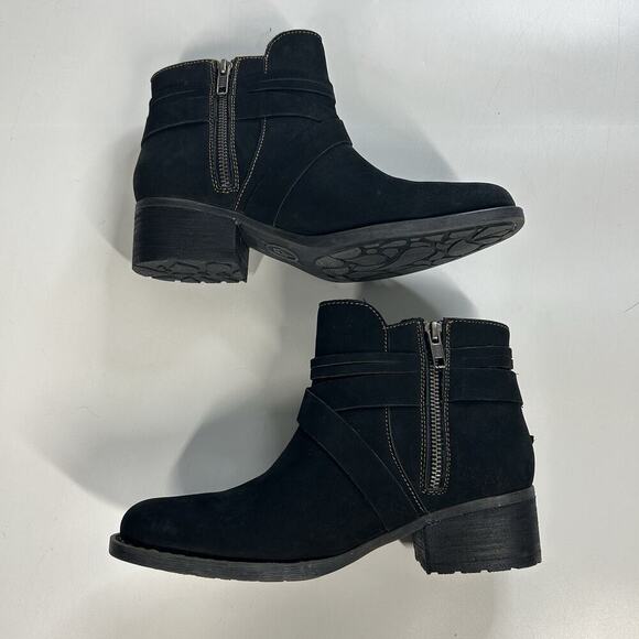 Born Montilla Women’s 8 Black Leather Ankle Booties Tassel Strap Zip BR0014209 - Picture 8 of 8